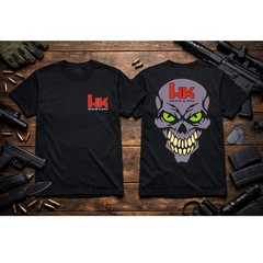 HK USA Heckler and Koch Skull T-Shirt Heavyweight S M L XL 2XL 3XL 4XL 5XL