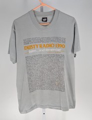 Vintage Dusty Radio 1390 T Shirt L WGCI Chicago Soul R&B Oldies Promo 90s USA