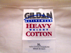 3 T-Shirts Gildan Men’s 5.3 Oz White 100% Preshrunk Heavy Cotton G5000 M/L/Or XL