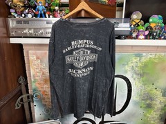 Vintage 2000s 2009 Harley Davidson Jackson Tennessee Long Sleeve Skulls Shirt