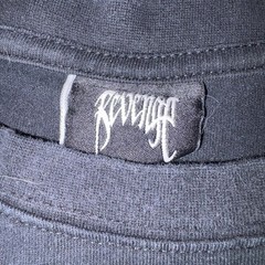 Revenge Logo Graphic T-Shirt Black Streetwear Hype Tee Size Large