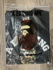 A Bathing Ape BAPE Men’s College Ape Head Logo Graphic Tee Black M SS