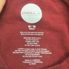 O’Neill Short Sleeve Graphic T-Shirt Heather Red Size M
