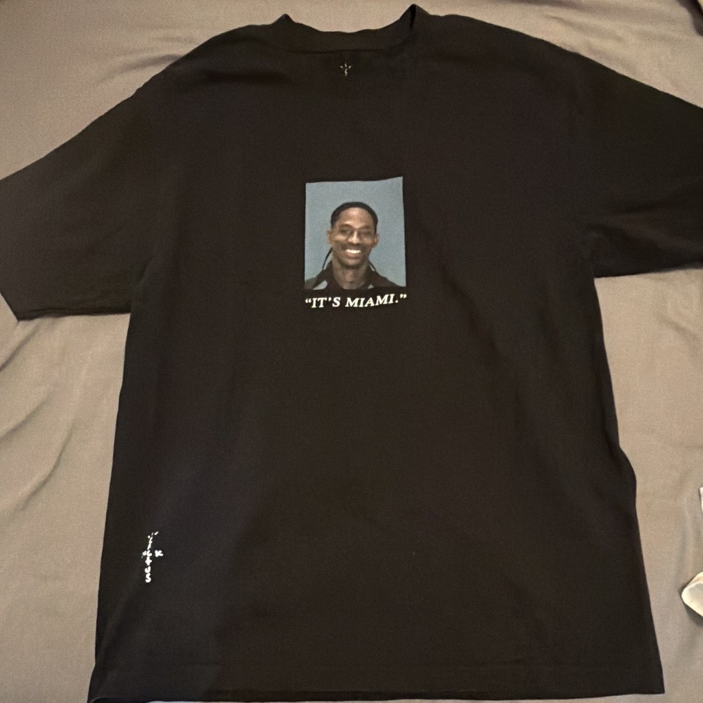 TRAVIS SCOTT Cactus Jack Free The Rage II Miami T-Shirt Men’s Size L Utopia Rare