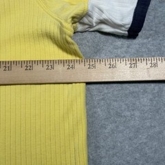 Tommy Jeans Shirt Adult Extra Large Navy Blue Yellow Casual Tri Color Mens