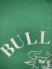 Vintage 80s-90s Steadman USA Made “BULLPEN” Bull Graphic T Shirt Single Stitch