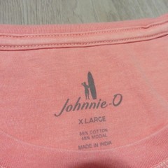 JOHNNIE O Mens XL DALE 2.0 T SHIRT FIESTA PINK SHORT SLEEVE GOLF TEE