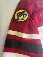 Buc-ee’s Store Official Red Mesh Football Jersey Texas #82 Men’s Sz M Medium