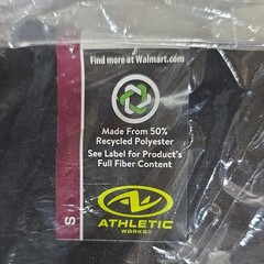Athletic Works Moisture Wicking Men’s T-Shirt Tri-Blend Black Solid Size S