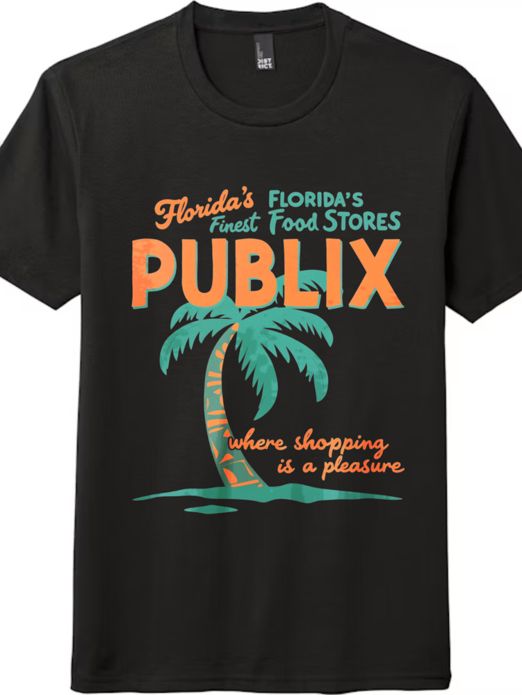 Publix Supermarket Vintage Tee | Florida’s Finest Graphic, Unisex Black & White
