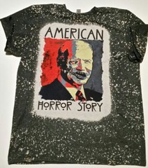 American Horror StoryShirt Adult M BlackSpatter Biden CrewPullover Short Sl