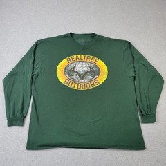 Realtree Outdoors Shirt Mens 2XL XXL (50-52) Green Logo Graphic