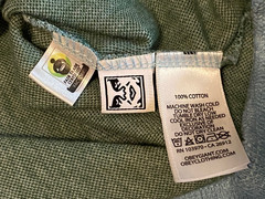 OBEY Men’s Light Blue Short-Sleeve Polo Button Up Cotton Sweater – size XL