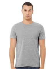 Bella + Canvas 3001CVC Small Athletic Heather Grey CVC Jersey Tee Unisex Tshirt