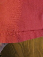 Vintage 90s Basic Editions Pocket T-Shirt | Faded Raspberry | Boxy Fit | Large