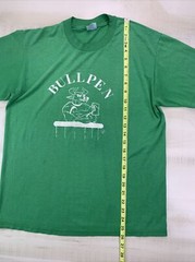 Vintage 80s-90s Steadman USA Made “BULLPEN” Bull Graphic T Shirt Single Stitch