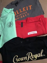 SMIRNOFF TEE’S PROMO SIZE SMALL LOT OF 12- THREE OF EACH BRAND NEW NEVER USED