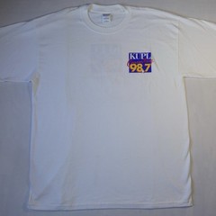90s KUPL Country 98.7 white cotton t-shirt Size XL Gilden tag