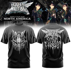 Babymetal World Tour 2026 North America AOP 3D T-Shirt Full Size GE705