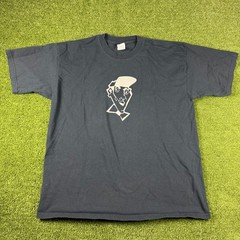 Gildan Ultra Cotton Mens XL Black Short Sleeve Stylized Face Graphic T-Shirt