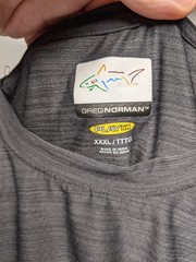 Greg Norman Play Dry Men’s Black Short Sleeve Crew Neck T-Shirt Size XXXL