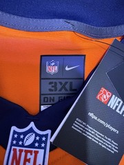 Nike Denver Broncos Russell Wilson Jersey Mens 3XL Orange NEW NFL