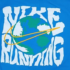 Nike Dri-FIT The Nike Tee Men’s M Blue Graphic Print T-Shirt
