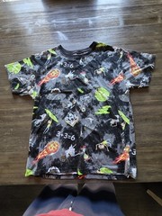 Rick And Morty Cartoon T-shirt Pickle Rick Pizza E=MC Adult Swim Size Medium