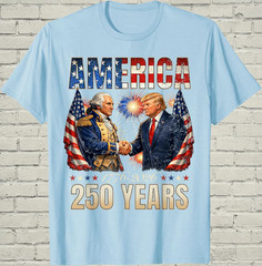 America 250th Anniversary Shirt, Trump Washington Patriotic Tee