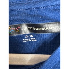 Greg Norman Mens Blue Shark Pocket T Shirt XL GNC Golf Casual Tee
