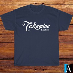 New Shirt Takamine Guitars Music Logo T-Shirt Black/White/Grey/Navy Size S-5XL