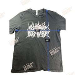 Modern Graphic T-Shirt Black Death Metal Logo Goth Streetwear Bella Canvas XL