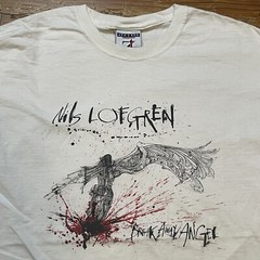 Vintage Y2K Nils Lofgren Ralph Steadman Shirt Size Medium Band Tour Rock Art
