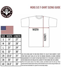Archaic Affliction Men’s T-Shirt RED FLAG Cross Wings Biker Black S-5XL