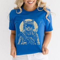 Military Cat Tactical Gear Veteran Soldier Gift T-Shirt For Men Women
