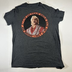 WWE Official Wrestling Champion Ric Flair Son Of A Gun Grey T-Shirt Size Medium