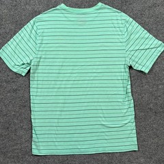 Greg Norman For Tasso Elba Performance Five Iron Tee Mens Size L Green Striped