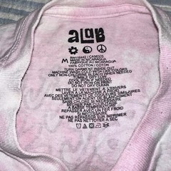 A-Lab Better Days Ahead Pink Tie Dye Graphic T-Shirt Mens Medium Smiley Flower