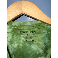 Tropic Joes Costa Rica Quetzal Bird Green Tie Dye Graphic T-Shirt Mens Medium