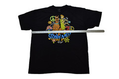 Scooby-Doo! Mens Big & Tall Scooby Shaggy Peace Mushrooms Flowers Shirt New 3XLT