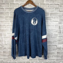 Disney Star Wars Spirit Jersey Skywalker Academy Blue Acid Wash Mens XL Shirt