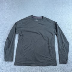 Kuhl Shirt Mens Medium Gray Wildfibre Organic Cotton Long Sleeve Tee Tagless