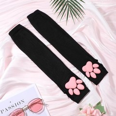 Women’s Cute Therian Cat Paws Gloves 3D Cat Claw Paws Pad Sleeves for Cosplay