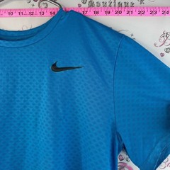 Nike T-shirt stretchy Bright Blue Dri-FIT Short Sleeve Athletic Tee