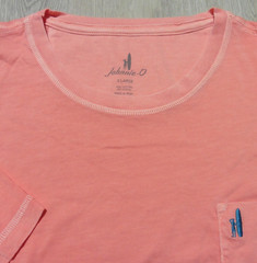 JOHNNIE O Mens XL DALE 2.0 T SHIRT FIESTA PINK SHORT SLEEVE GOLF TEE