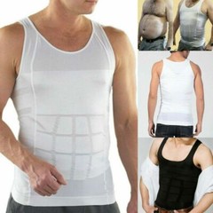 Men’s Shaper Cooling T-Shirt Compression Tummy Vest Underwear Slimming Tank Tops