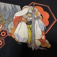 Vintage 2005 Inuyasha x Sesshomaru Black T-Shirt Anime Tee Men’s Size XL