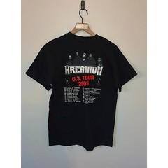 2009 US Tour Arcanium Metal Music Tour Concert Black Shirt Tee 2000s M Medium