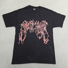 Revenge Shirt Mens Medium Black Lightning Globe Graphic Streetwear Hype Anarchy