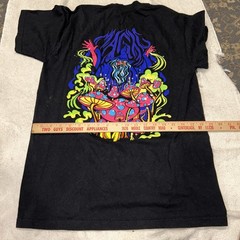 A LAB T-Shirt Mens Size M Mushrooms Wizard Psychadelic Magic Black Light NWOT